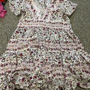 Patrons of Peace Multicolor Floral Kids Dress